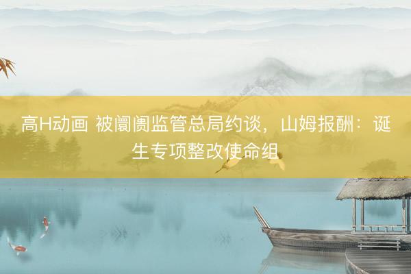 高H动画 被阛阓监管总局约谈，山姆报酬：诞生专项整改使命组